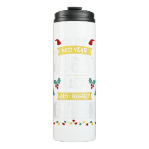 Funny Mid Year Christmas In July Beach Summer Chri Thermal Tumbler