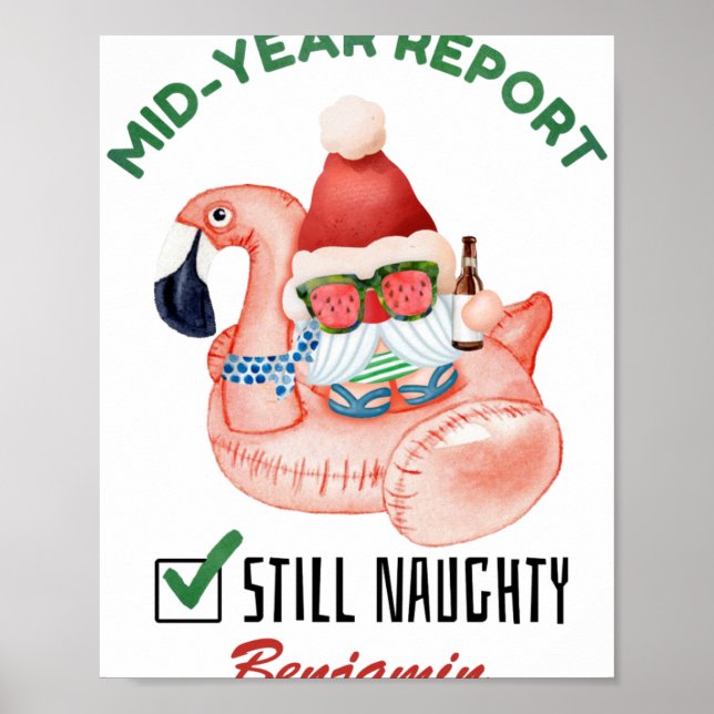 Funny Mid Year Rert Still Naughty Christmas  Poster (Front)