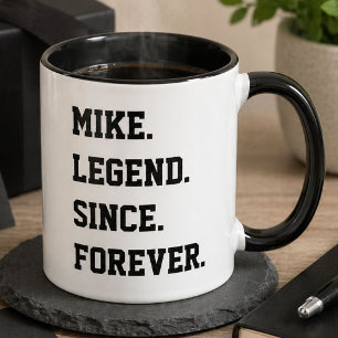 Funny Mike Legend Mug Personalised Name