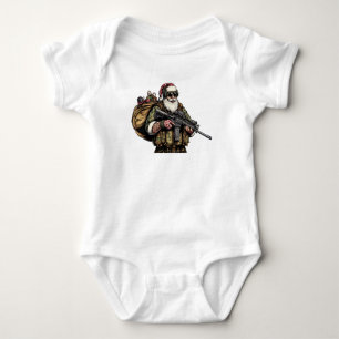 Funny Military/Christmas Santa Baby Bodysuit