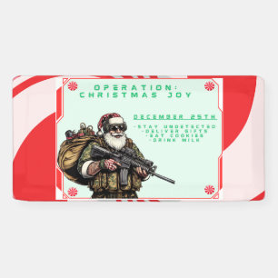 Funny Military/Christmas Santa Banner