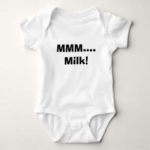 Funny Milk Baby T-Shirt Bodysuit