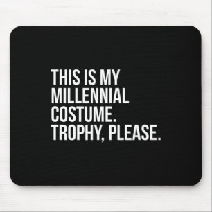 Funny Millennial Costume Contest Halloween Shirt J Mouse Pad