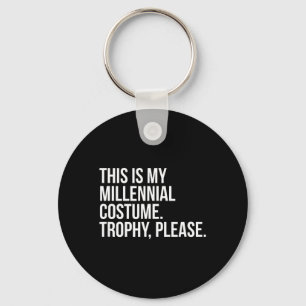 Funny Millennial Costume contest halloween shirt Key Ring