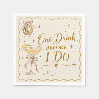 Funny Millennial Wedding Cocktail Napkin