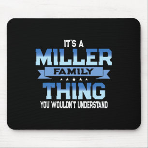 Funny Miller Family Reunion Tee Matching Vacation Mouse Pad