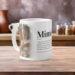 Funny Mimi Definition Photo Coffee Mug<br><div class="desc">A perfect gift for a cool grandma featuring 2 family photos of the grandkid(s),  and a funny definition term of the word Mimi that can easily be personalised.</div>