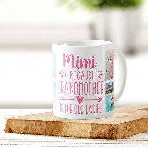 Funny Mimi Grandchildren Names & Photo Collage Coffee Mug