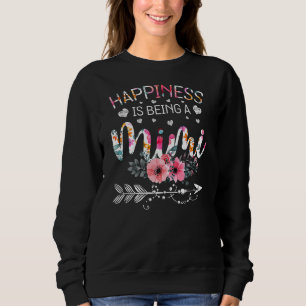 Funny Mimi Mother's Day Gifts Happiness is being Sweatshirt