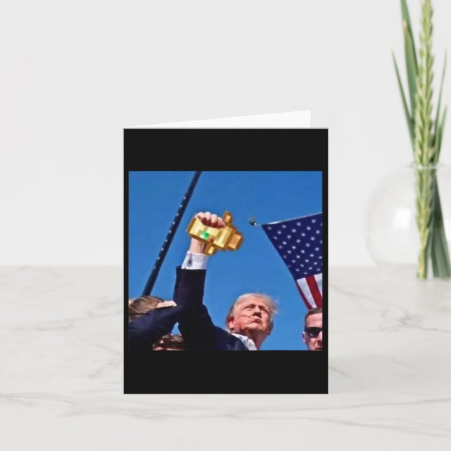 Funny Mine Trump Meme Cra Ft Gag Gift Totem Patrio Card (Front)
