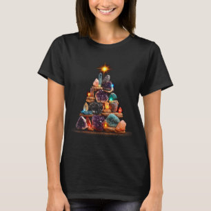 Funny Minerals Christmas Tree Graphic Crystals T-Shirt