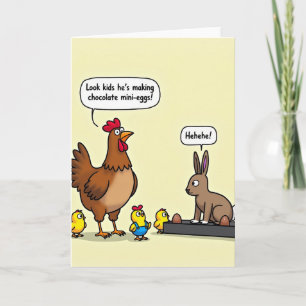 Funny Mini Eggs Scene Card