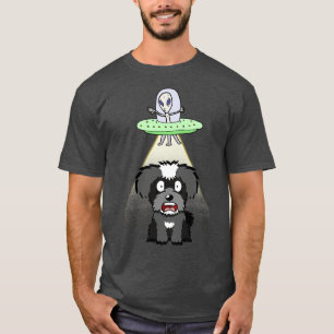 Funny Miniature Schnauzer Is Being Abducted T-Shirt