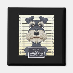 Funny Miniature Schnauzer Mum I Miniature Schnauze Magnet
