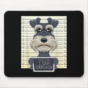 Funny Miniature Schnauzer Mum I Miniature Schnauze Mouse Pad