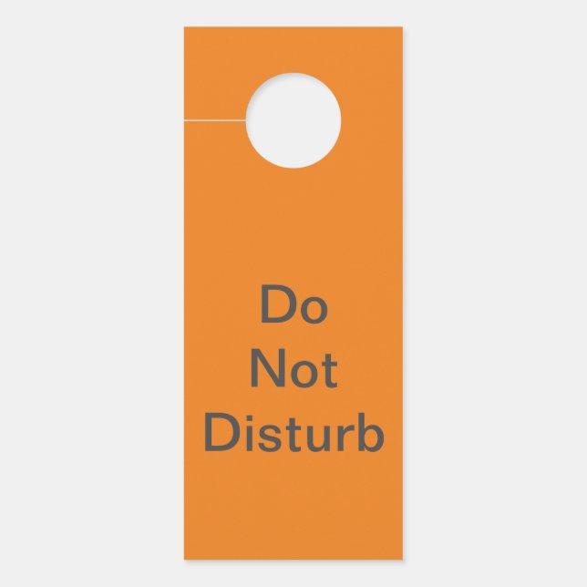 Funny Minimalist Do Not Disturb Hanger (Front)