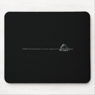 Funny Minimalist F-caw-f Gothic Raven Dark Humor C Mouse Pad