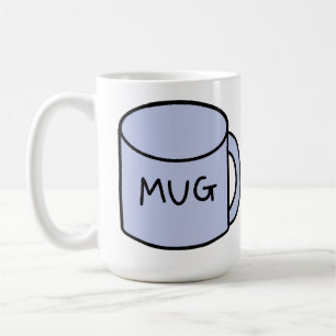 Funny Minimalist Label Coffee Gift Mug