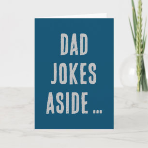 Funny Minimalist Modern Dad Joke Father's Day Card