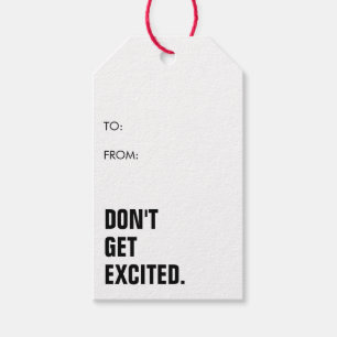 Funny Minimalist Simple Christmas Gift Tags