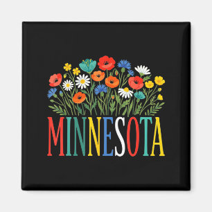 Funny minnesota floral vacation group matching magnet
