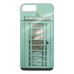 Funny Mint Green British Phone Booth iPhone 8 Plus/7 Plus Case