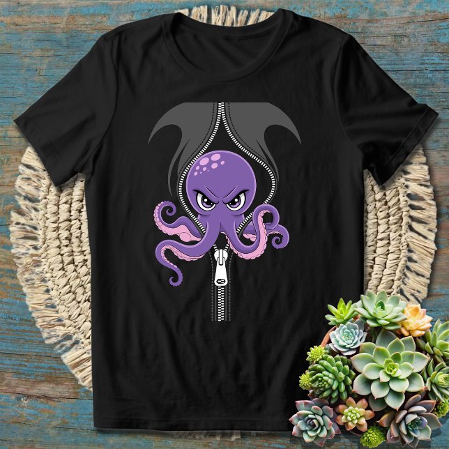 Funny Mischievous Octopus T-Shirt (Creator Uploaded)