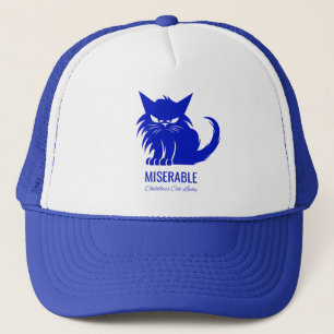 Funny Miserable Childless Cat Lady Trucker Hat