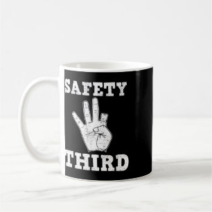 Funny Missing Finger Safety Third Fireworks July 4 Coffee Mug
