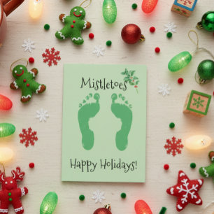 Funny Mistletoes Christmas Holiday Card