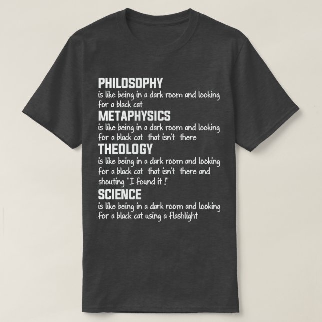 Funny Mix Science Philosophy Metaphysics Theology  T-Shirt (Design Front)