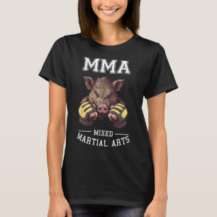 Funny Mma Boar - Thai Boxing Cage Fighting T-Shirt