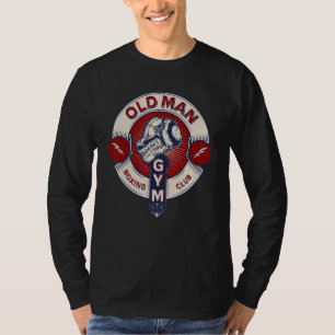 Funny MMA Old Man Boxing Club Combat Sports Appare T-Shirt
