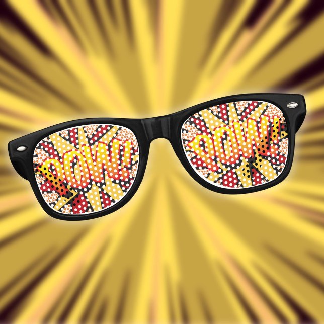Funny Modern Comic Book POW Retro Sunglasses (Funny Modern Comic Book POW Retro Sunglasses)