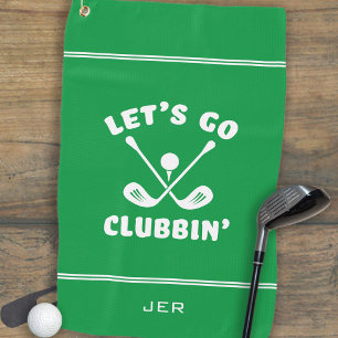 Funny Modern Golf Club Humour Golfer Sports Green Golf Towel