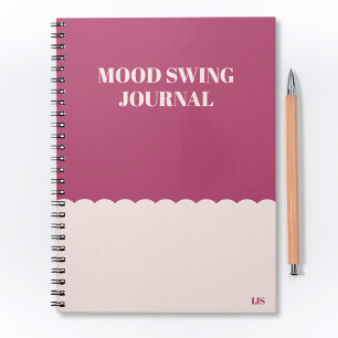 Funny Modern Mood Swing Journal Pink