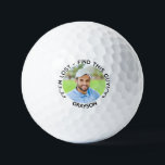 Funny Modern Photo Name I'm Lost Golf Balls<br><div class="desc">Funny I'm Lost golf balls. Add a photo and name to personalise and make this gift even better! Modern typography says I'm Lost - Find This Guy with fun arrows pointing to the picture. See other golf gift ideas in our shop.</div>