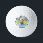 Funny Modern Photo Name I'm Lost Golf Balls<br><div class="desc">Funny I'm Lost golf balls. Add a photo and name to personalise and make this gift even better! Modern typography says I'm Lost - Find This Guy with fun arrows pointing to the picture. See other golf gift ideas in our shop.</div>