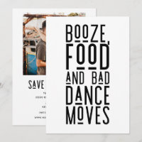 Funny Modern Photo Wedding Save the Dates