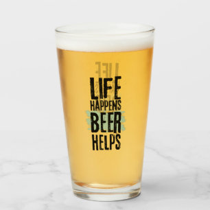 Funny Modern Pint Beer Glass