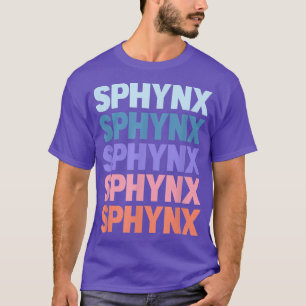 Funny Modern Repeated Tet Design Sphyn  T-Shirt