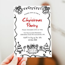 Funny Modern Simple Christmas Party