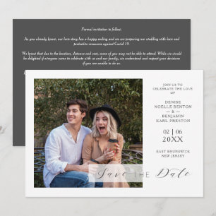Funny Modern Typography Script Minimalist Wedding