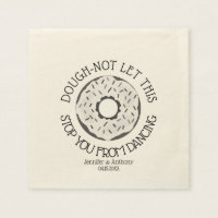 Funny Modern White Glazed Doughnut Treat Wedding