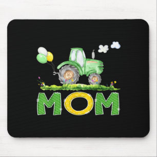 Funny Mom Birthday Boy Tractor Farm Truck Matching Mouse Pad