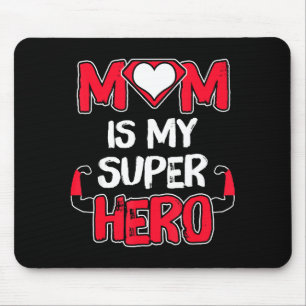 Funny mom is super hero shirt cute mom mother's da mouse pad