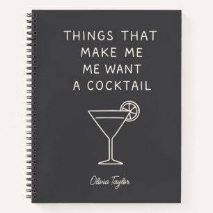 Funny Mom Life Drinking Adulting Humor Name Notebook