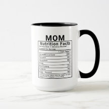 Funny Mom Nutrition Facts Mothers Day Gift