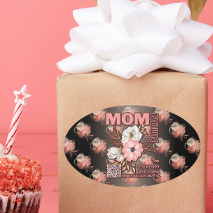 Funny Mom Quote All Over Print Oval Sticker