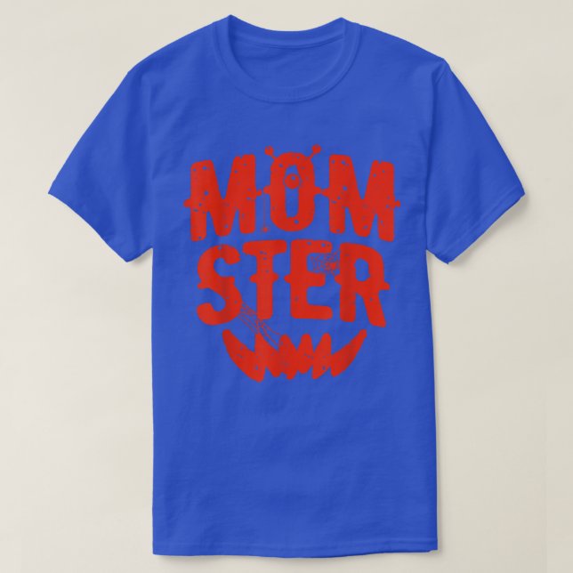Funny Momster Halloween Family Mom Matching Costum T-Shirt (Design Front)